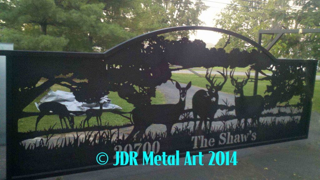 Wildlife Gates Custom Driveway Gates by JDR Metal Art