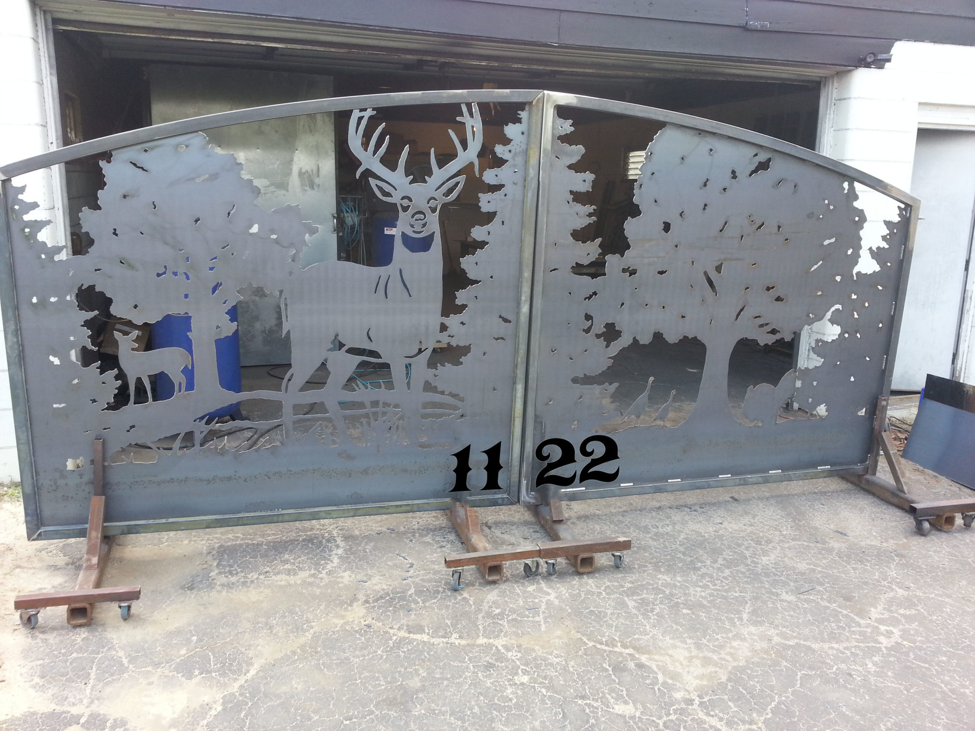 Dayton Driveway Gates Wildlife Gate Theme Custom Driveway Gates By Jdr Metal Art 3968