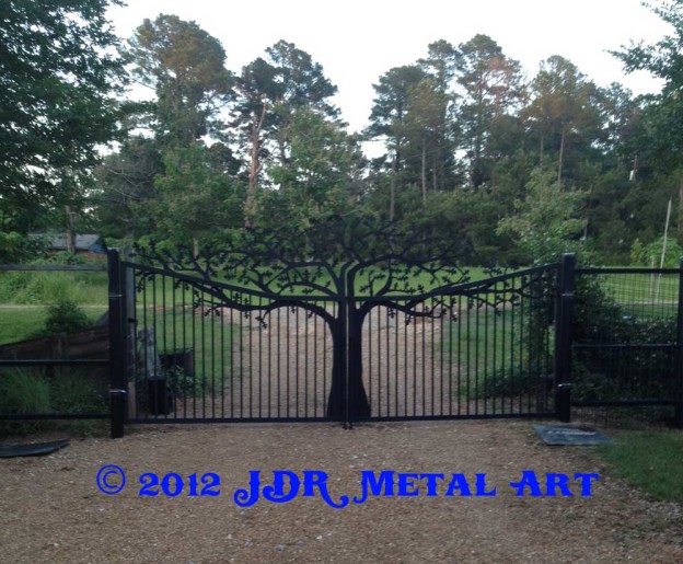 Louisiana Custom Drive Entry Gates By JDR Metal Art » Custom Driveway