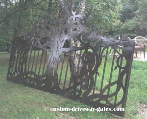 Driveway gate tree art 2016 1