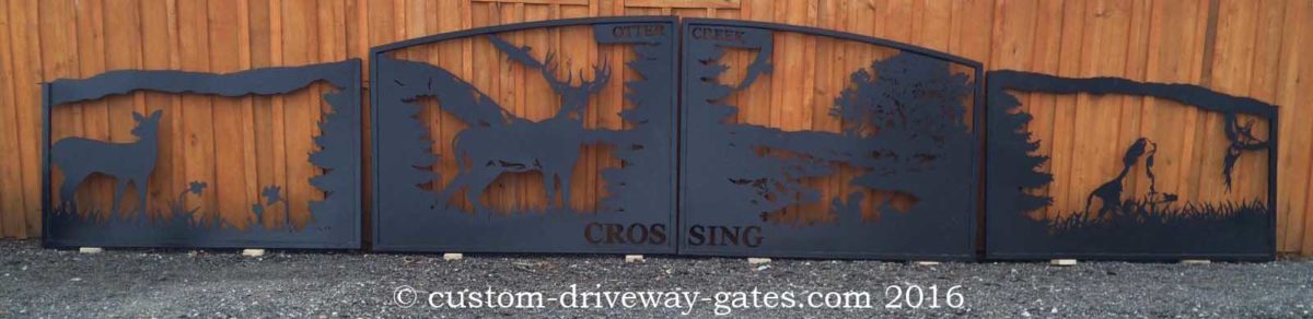 Wildlife driveway gates