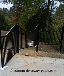 Louisville, KY fence built and installed by JDR Metal Art.