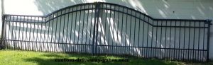 Dublin Ohio security gate made from steel.