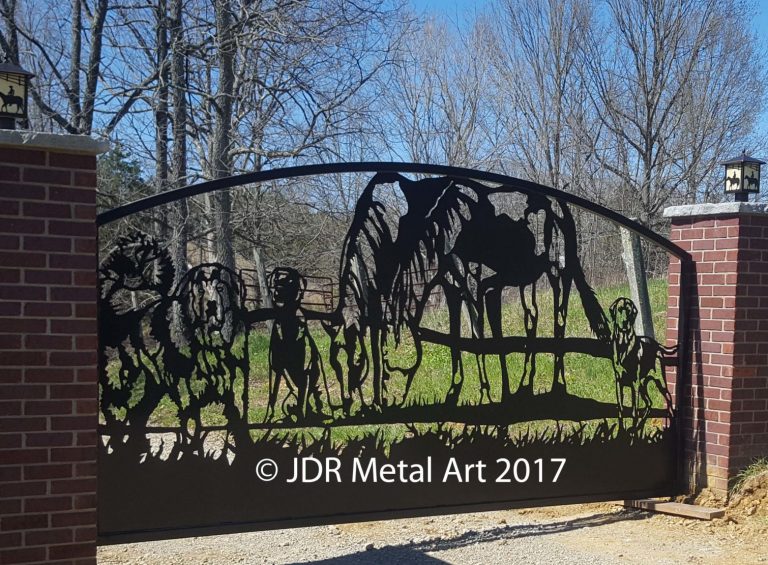 Custom Horse Bear Dog Gate Kentucky » Custom Driveway Gates By JDR ...