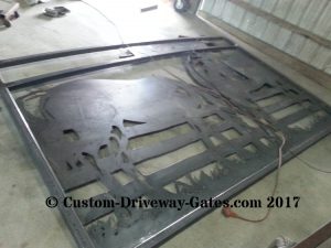 custom welded drive way gate