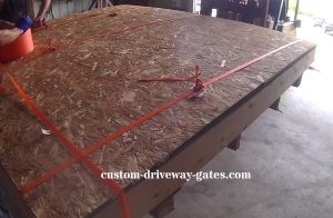 Shipping driveway gates