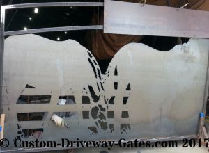 plasma cut ranch entry gates horse jdr metal art 2017