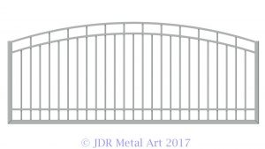 10 foot driveway gate that can swing towards house or road.