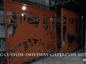 Los Angeles Copper Driveway Gates 2017 JDR Metal Art