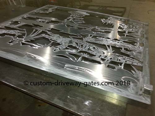 Aluminum custom driveway gates Palm Beach Florida