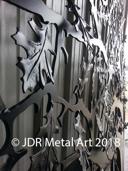 Kansas City oak tree driveway gate by JDR 2018