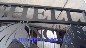 Boca Raton Driveway Gates with Custom Design JDR Metal Art 2018