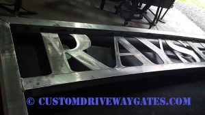 Custom aluminum ranch gate