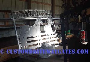 aluminum gates after fabrication