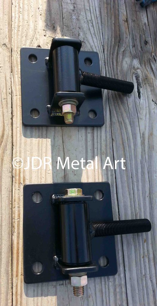 Driveway Gate Hinge Plates For Mounting To Masonry Columns Or Wood