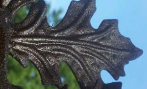 Oak tree leaf metal art JDR Custom Gates unsmushed 2