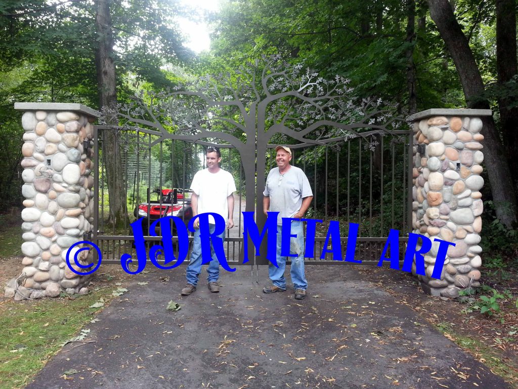 Driveway gates near me, founder of JDR Metal Art.