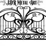 Custom design for driveway gates by JDR Metal Art created for Charleston, South Carolina property.