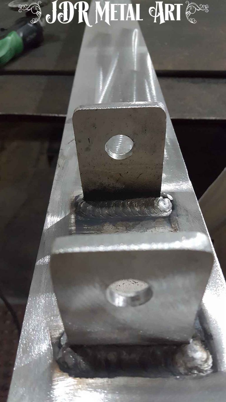 Aluminum Gate Post With Hinge Tabs Custom Driveway Gates By JDR Metal Art