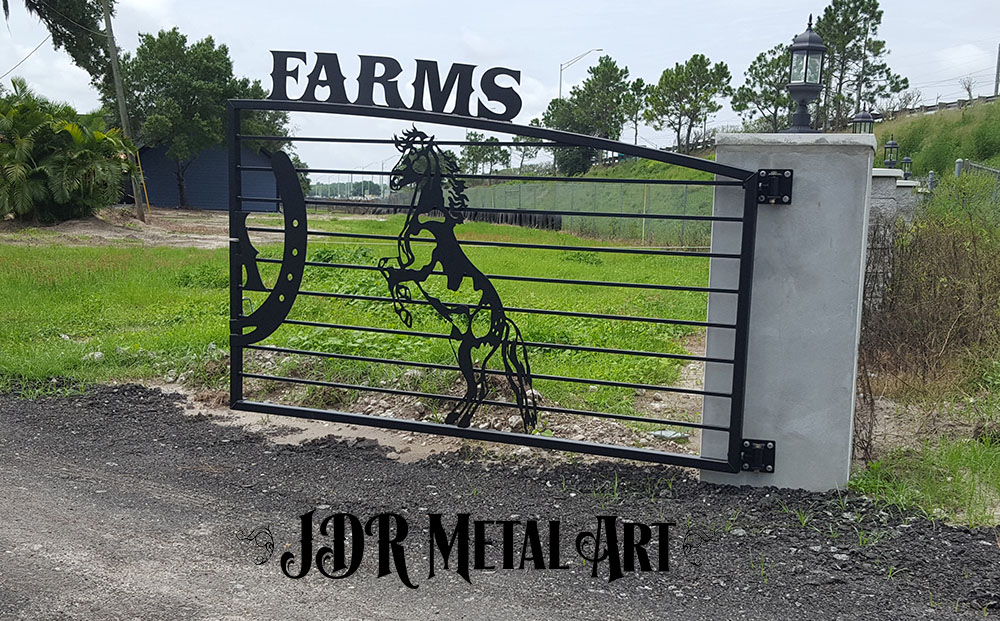 Horse Themed Driveway Gate Designs Jdr Metal Art Aluminum Steel Iron