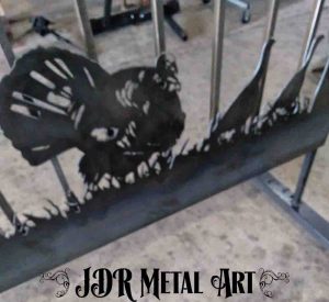 metal art turkey for driveway gate by jdr metal art