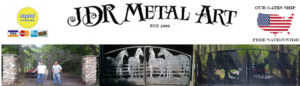Driveway gates for sale by JDR Metal Art.