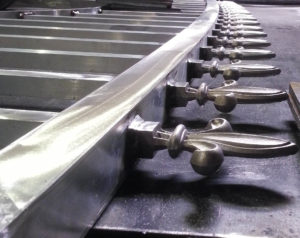 Aluminum driveway gates finials.