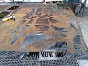 Denver driveway gates being manufactured by JDR Metal Art