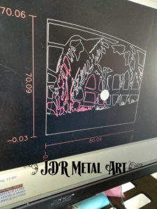 Metal art gate design Denver
