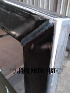 Welded manufactured driveway gate frame