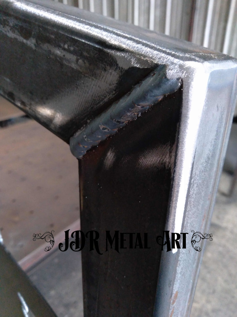 Welded manufactured driveway gate frame