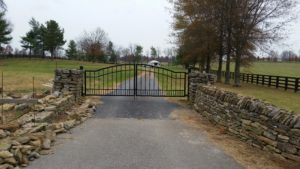 Lexington Kentucky driveway gates traditional