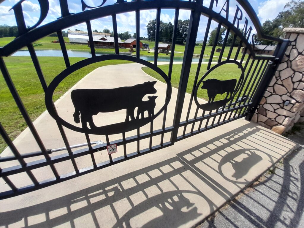 Custom Metal Driveway Gates | Handcrafted in USA | JDR Metal Art 4 Custom metal driveway gates for farm or ranch.