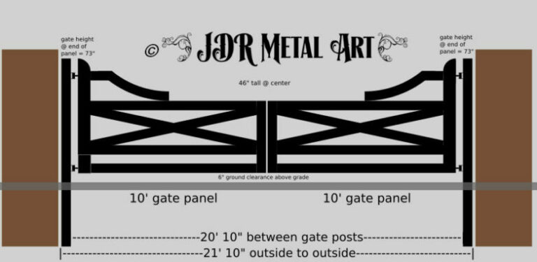 Orlando florida aluminum driveway gate design by JDR Metal Art with 2x6 and 2x8 rectangular aluminum tubing frame with arches and 6x6 aluminum posts besides masonry columns.
