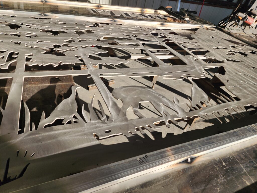 Aluminum deer wildlife slide gate