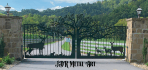 Driveway gates by JDR Metal Art