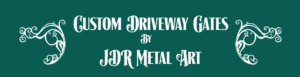 Custom Driveway Gates by JDR Metal Art logo